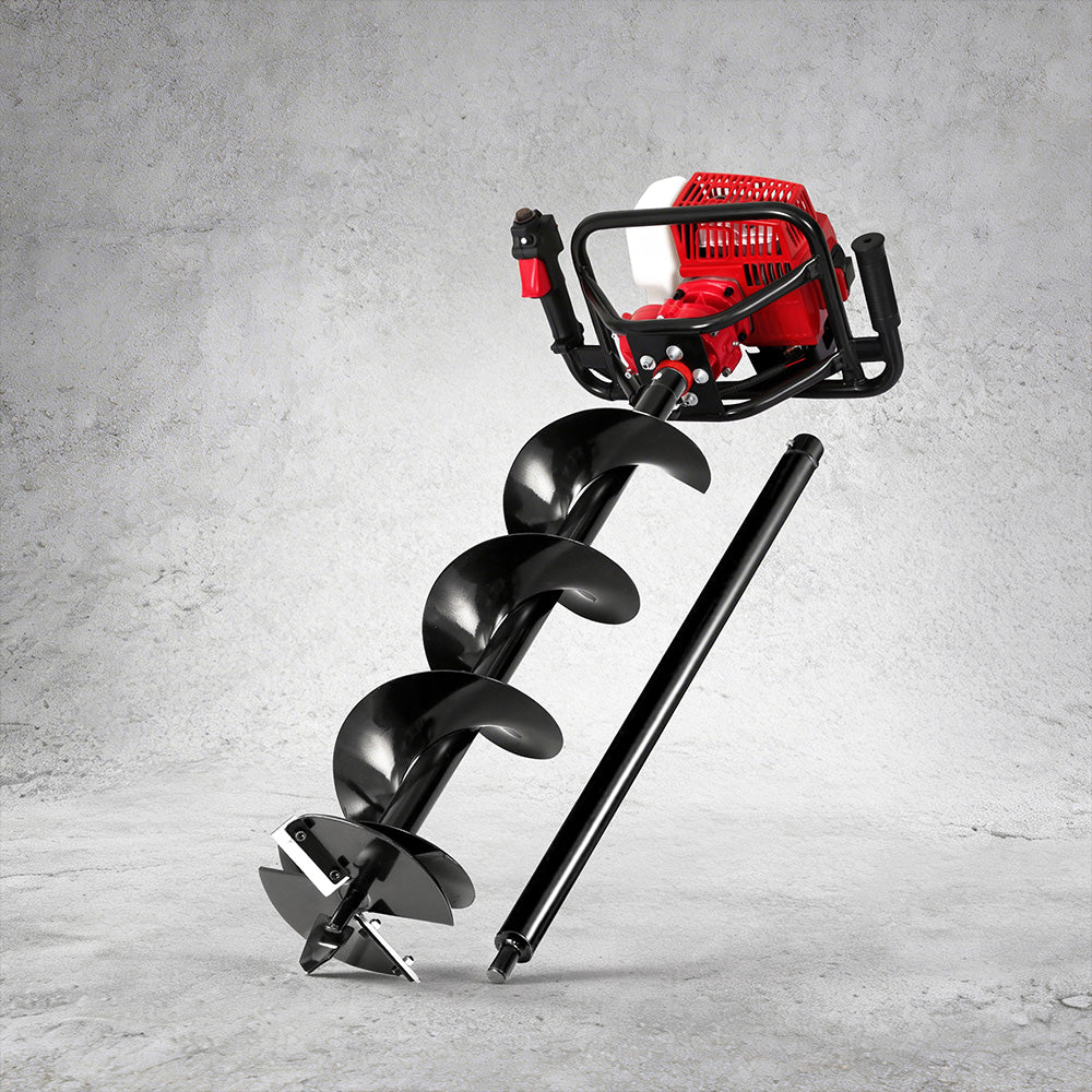 Giantz Petrol Post Hole Digger 63cc 200mm Auger Bit