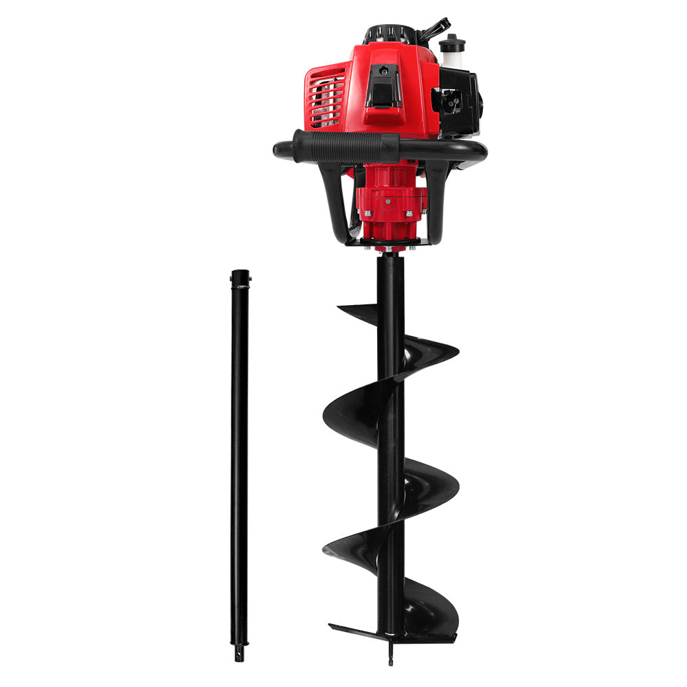 Giantz 92CC Petrol Post Hole Digger 300mm Drill Auger Bits