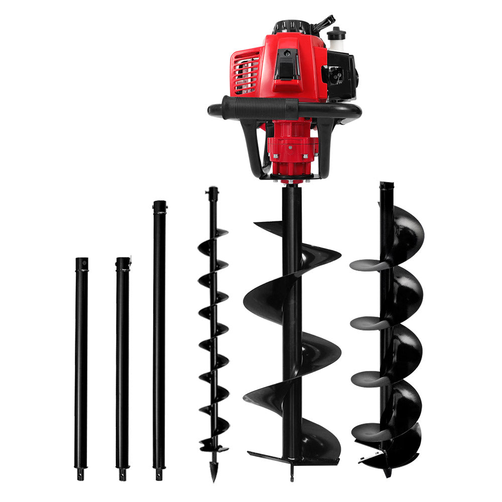 Giantz 92CC Petrol Post Hole Digger Drill Auger Kit