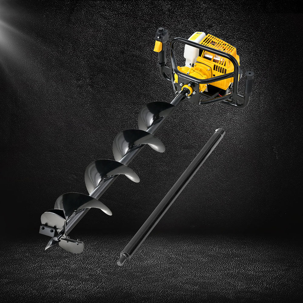 Giantz 82CC Petrol Post Hole Digger 200mm Auger Extension
