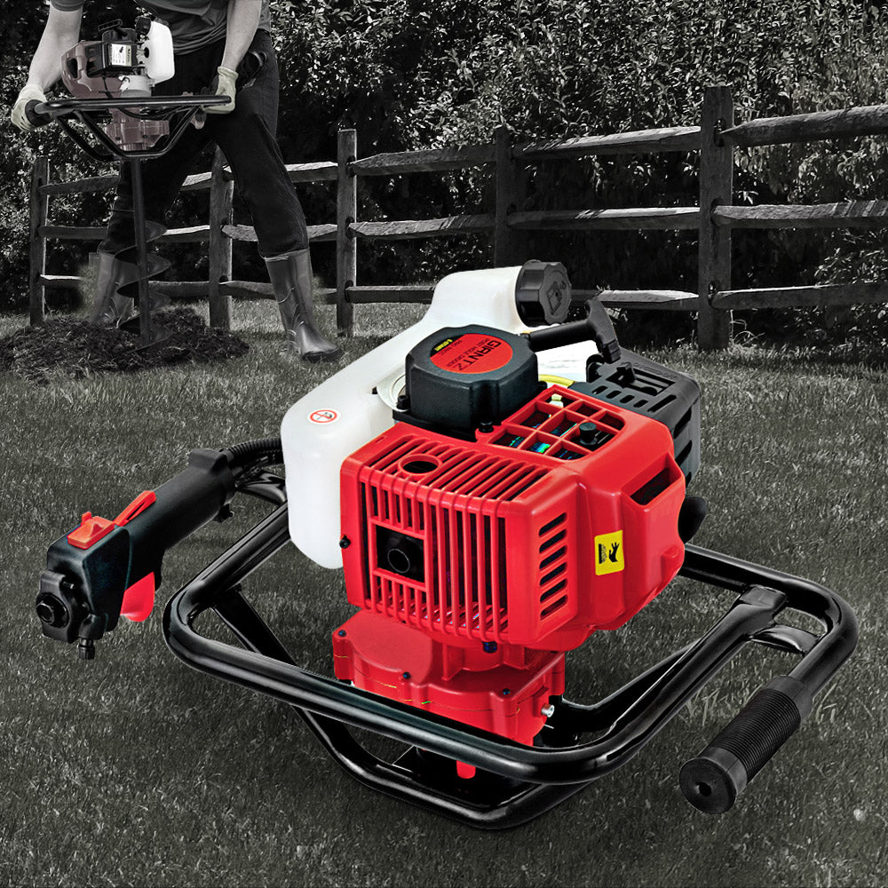 Giantz 65cc Petrol Post Hole Digger Motor Only Red