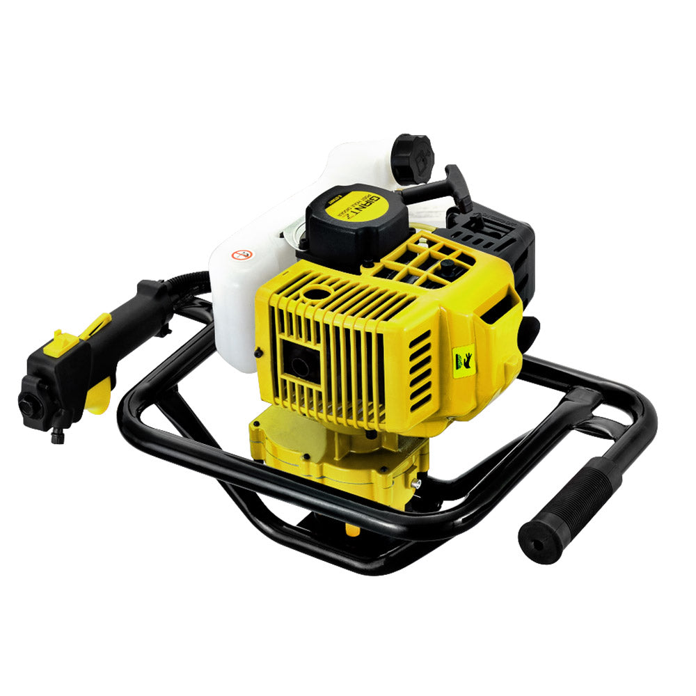 Giantz 92CC Petrol Post Hole Digger Motor Yellow