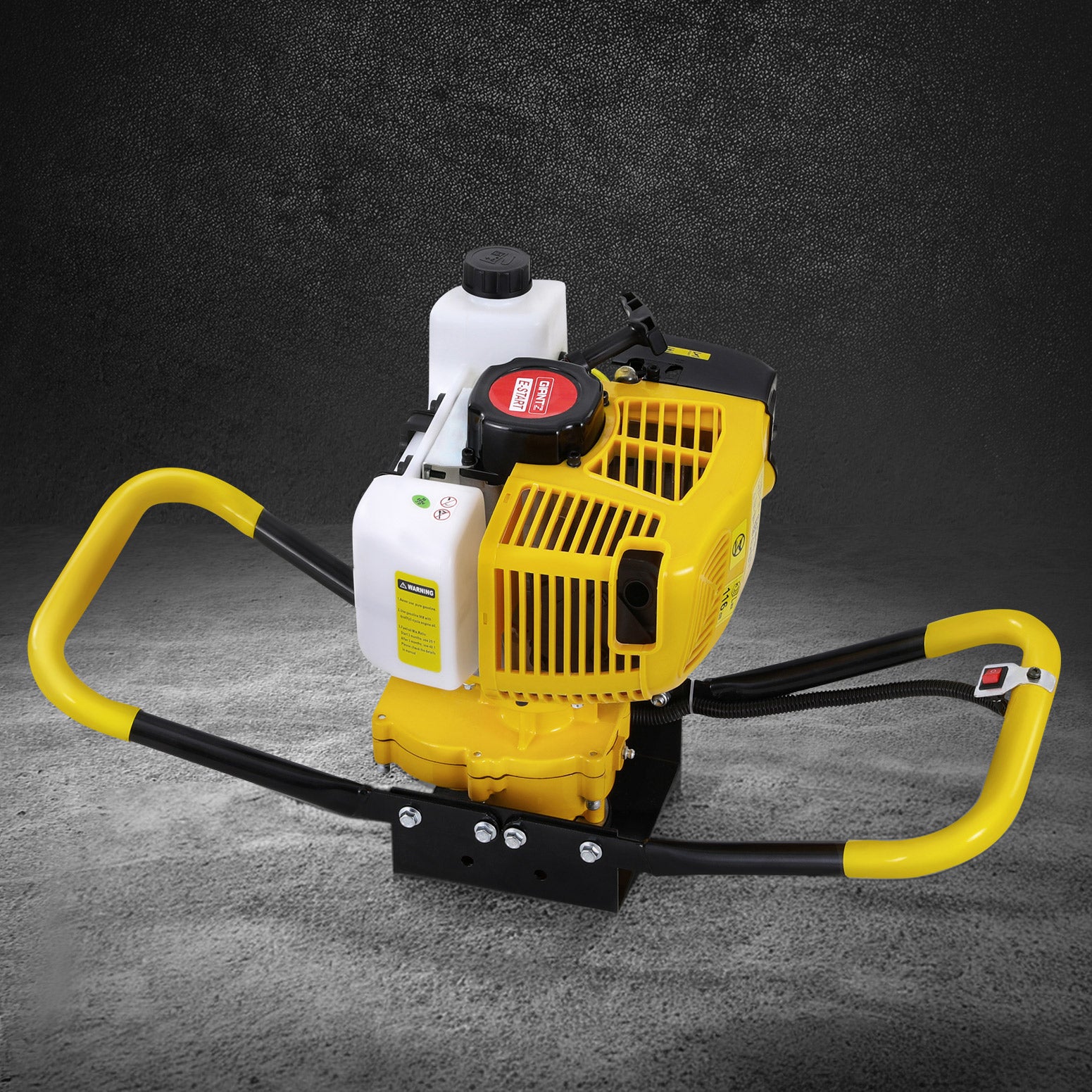 Giantz 74CC Petrol Post Hole Digger Engine Yellow