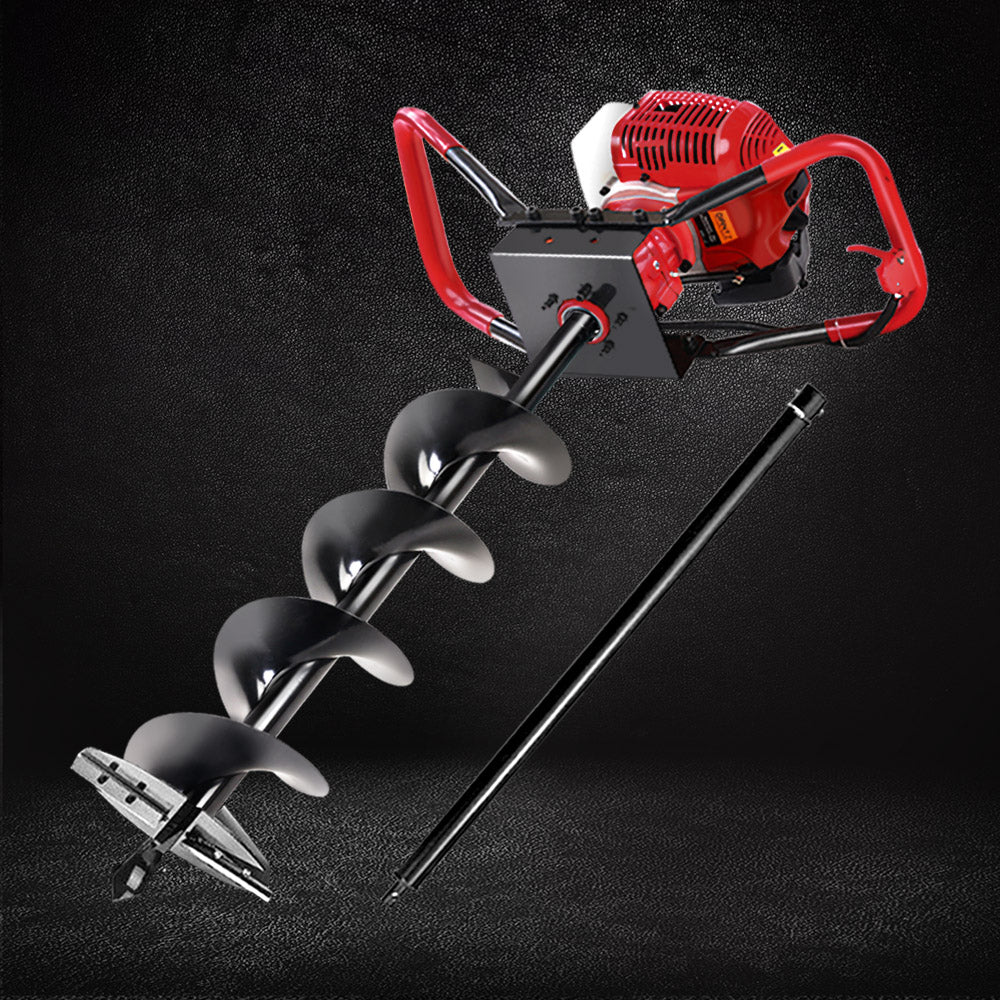 Giantz 66CC Petrol Post Hole Digger with 200mm Auger
