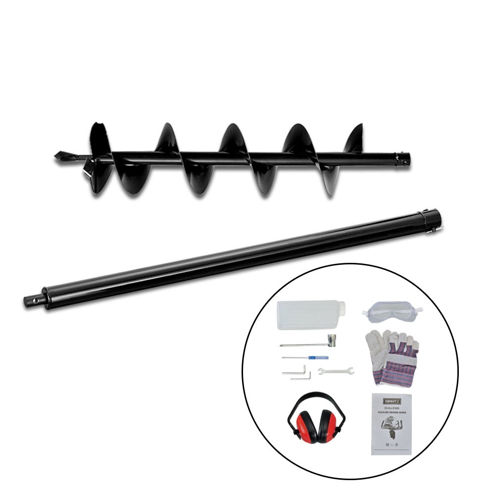 Giantz 66CC Petrol Post Hole Digger 200mm Auger Extension