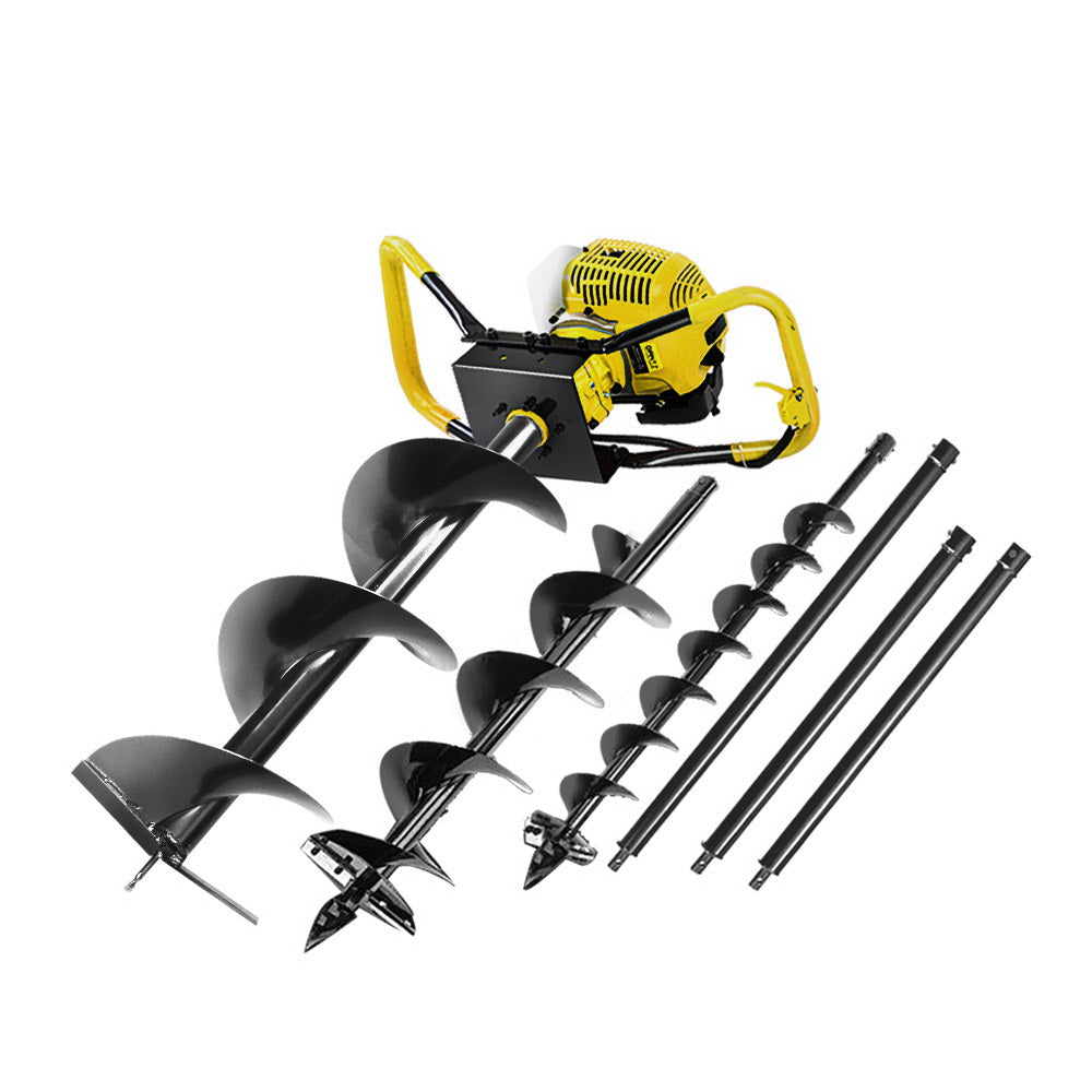 Giantz 80CC Petrol Post Hole Digger Auger Kit Extensions