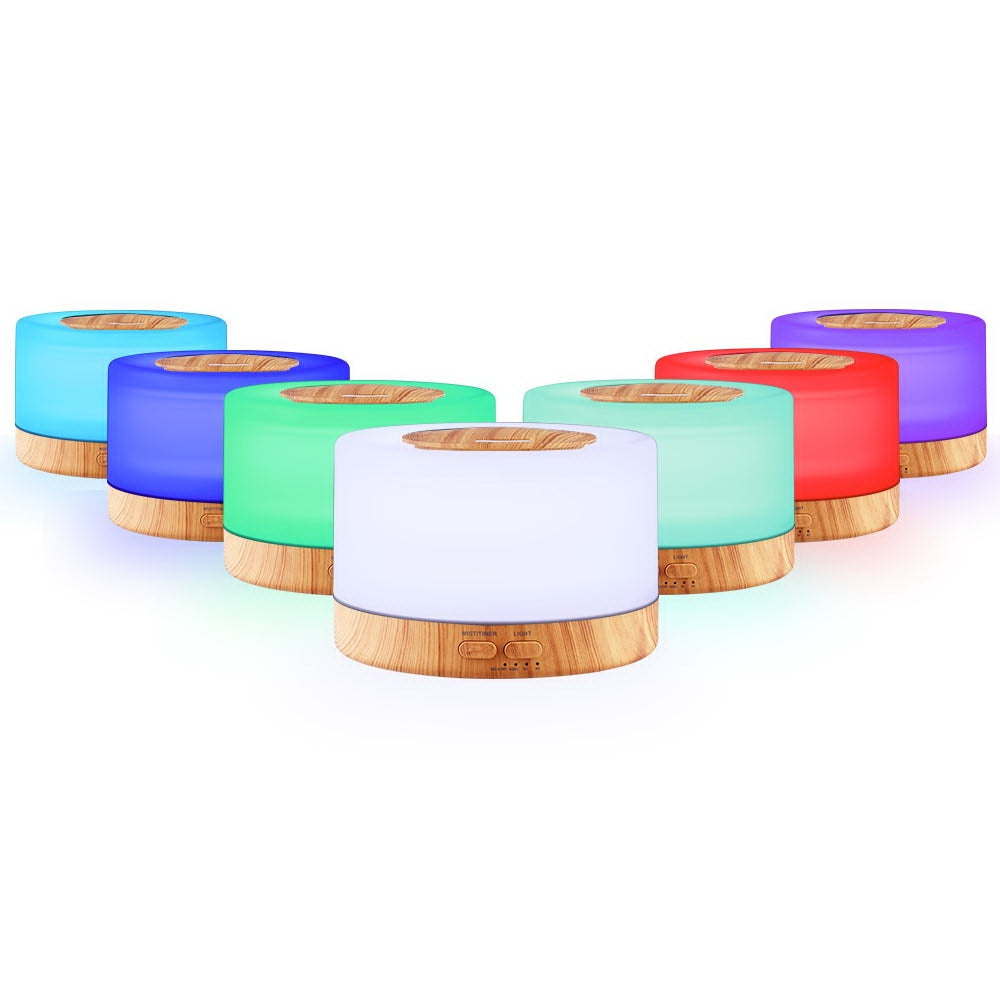 Devanti Ultrasonic Aroma Diffuser 500ml Light Wood