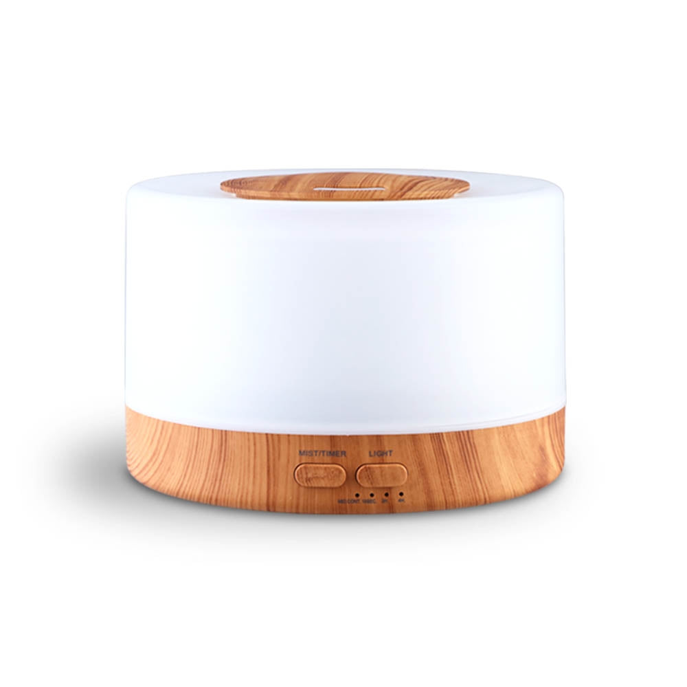 Devanti 500ml Aroma Diffuser Light Wood 7-Colour LED