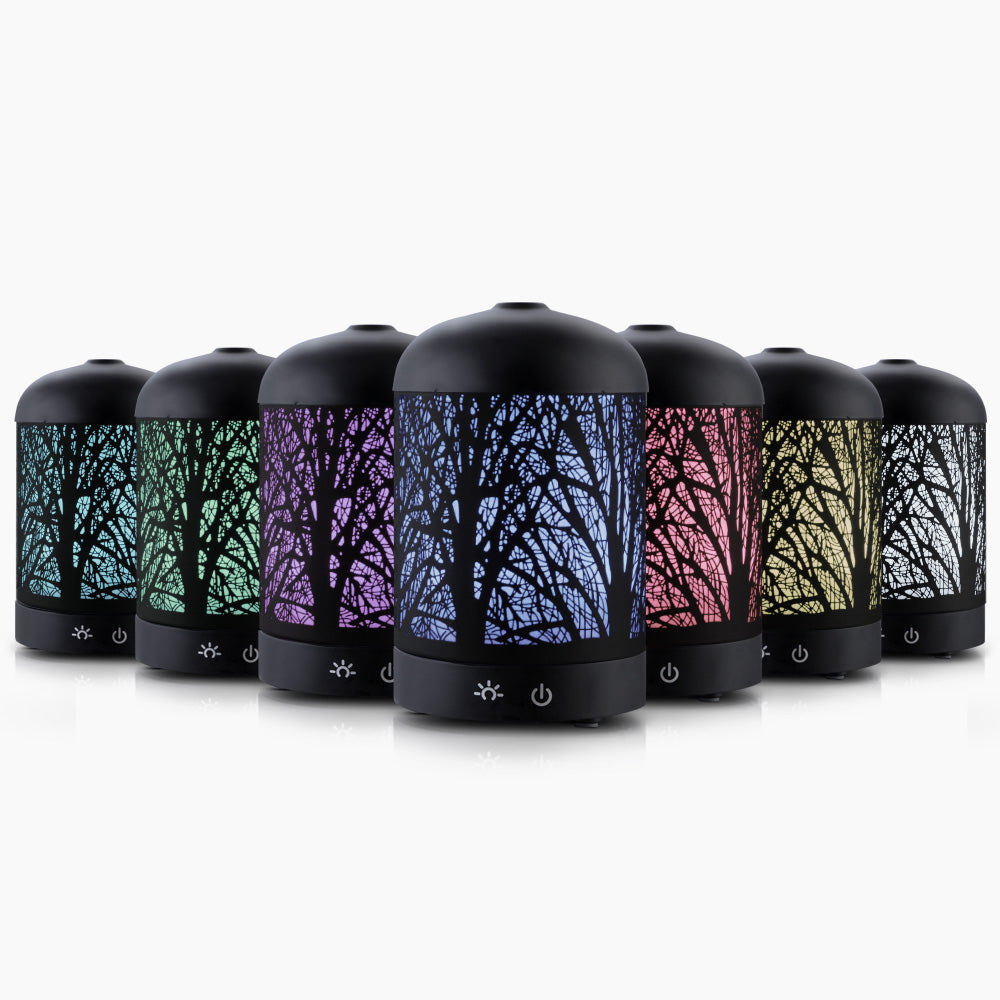 Devanti 160ml Ultrasonic Aroma Diffuser Black Aromatherapy