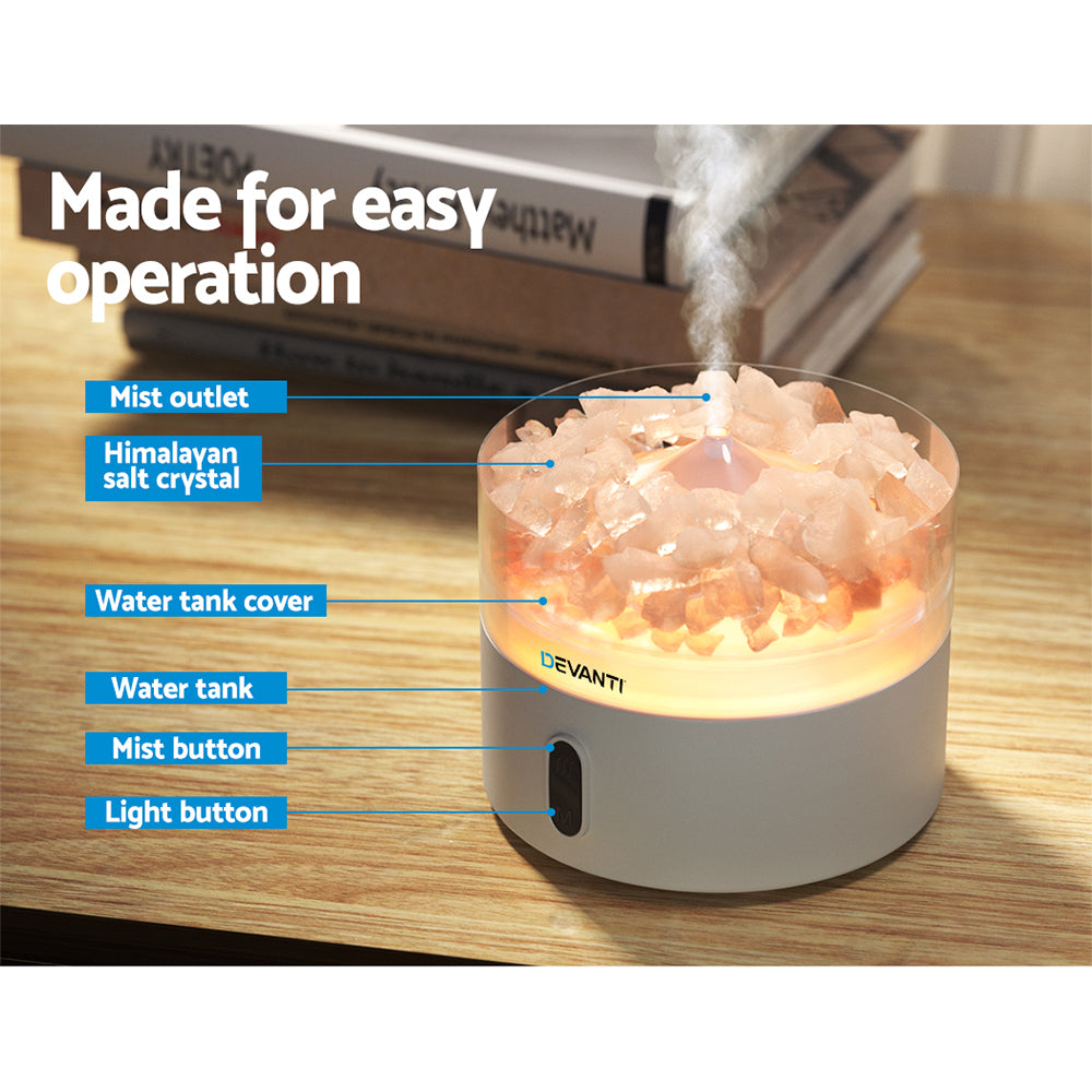 Devanti 220ml Aroma Diffuser Humidifier White