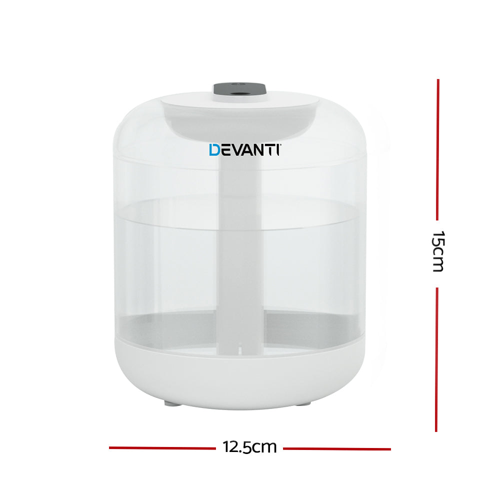 Devanti 1L Aroma Diffuser Humidifier White
