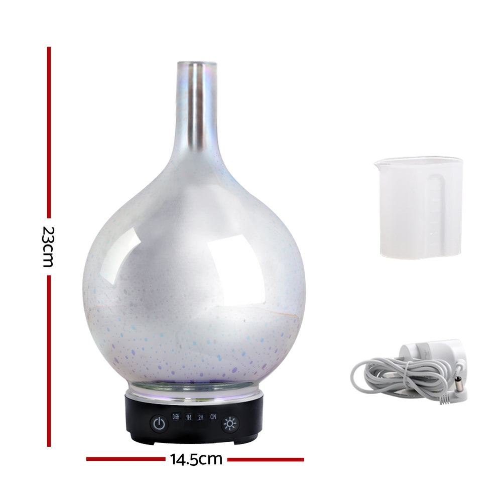 Devanti 100ml Aroma Diffuser 3D Glass LED Night Light