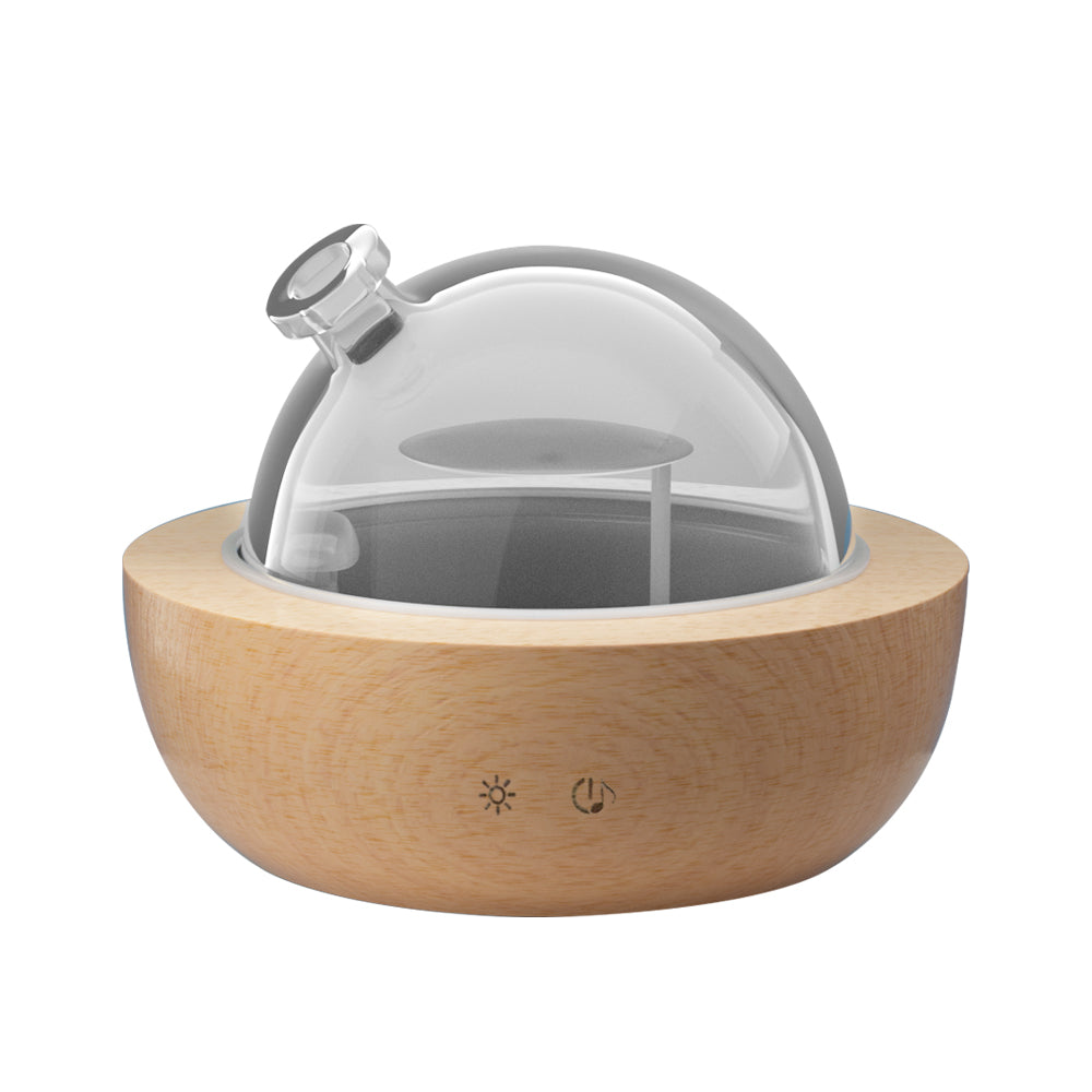 Devanti 200ml Glass Aroma Diffuser Light Wood