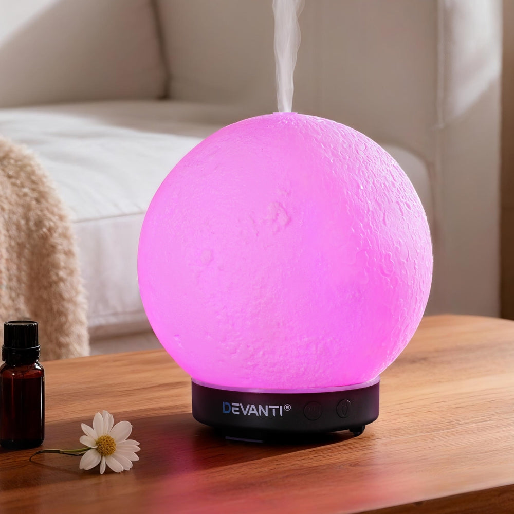 Devanti Moon Ultrasonic Aroma Diffuser Aromatherapy Lamp