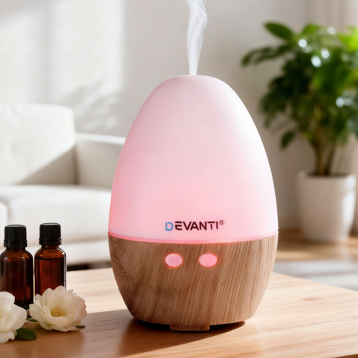 Devanti Ultrasonic Aroma Diffuser 130ml Aromatherapy Humidifier
