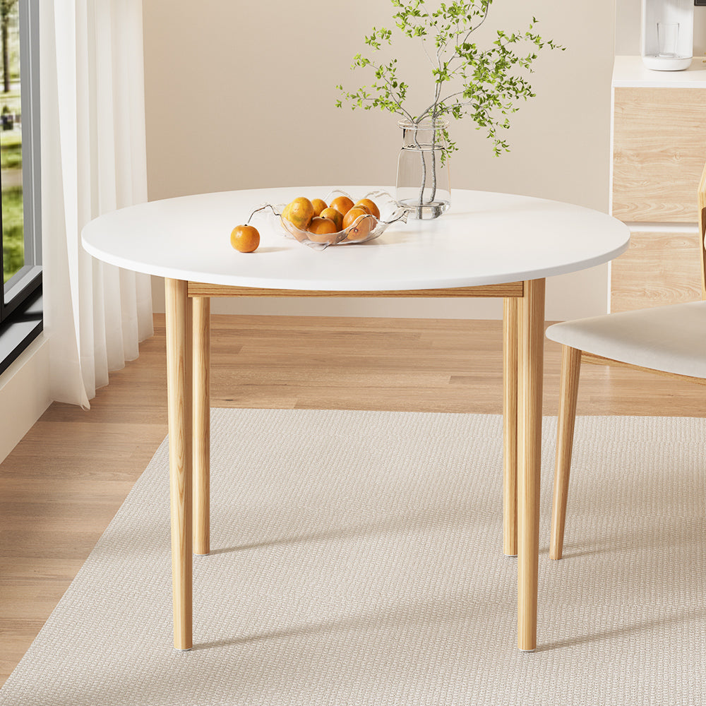 Demi Round Dining Table 108CM White Pine Nordic Style