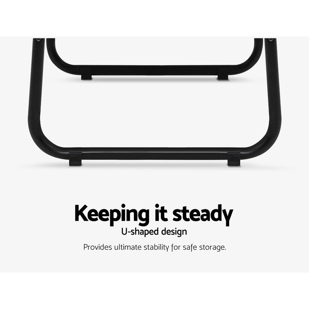 Contemporary 150cm Wardrobe Clothes Rack Black