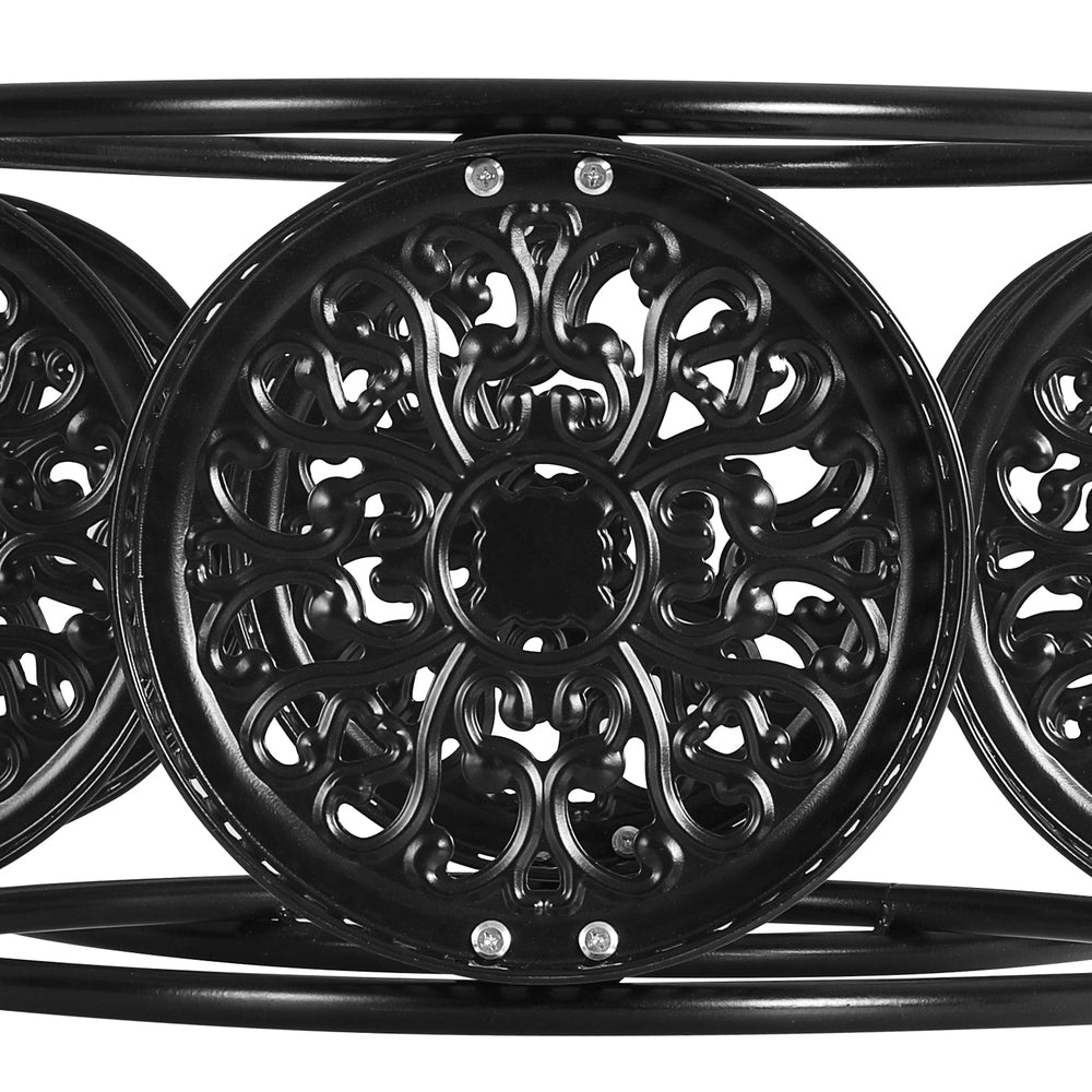 Artiss 6-Tier Metal Plant Stand Black Wheels