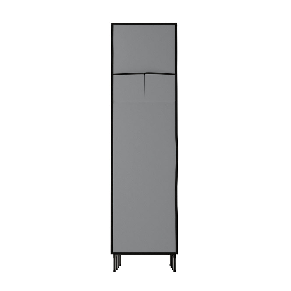 Artiss Large Portable Wardrobe Closet with Shelf Grey