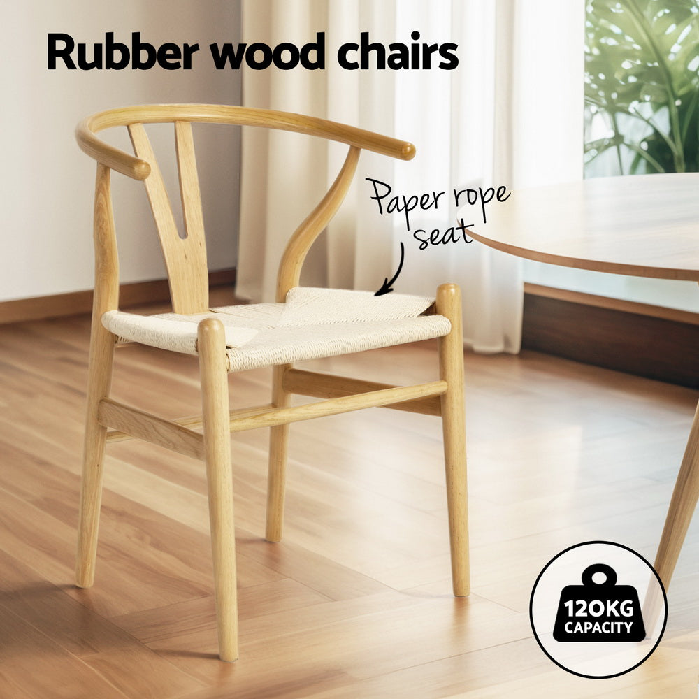 Demi Round Dining Table Set 4 Chairs White Pine
