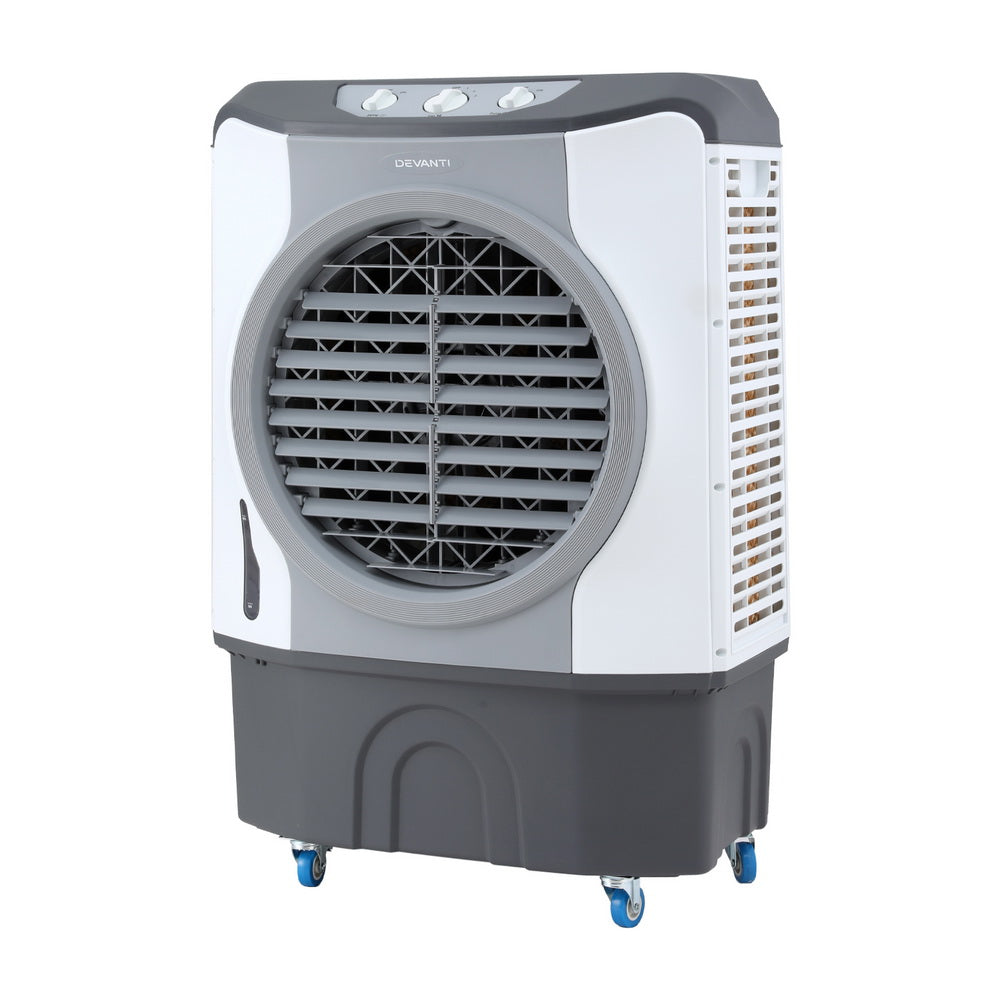 Devanti 45L Commercial Evaporative Air Cooler White/Blue