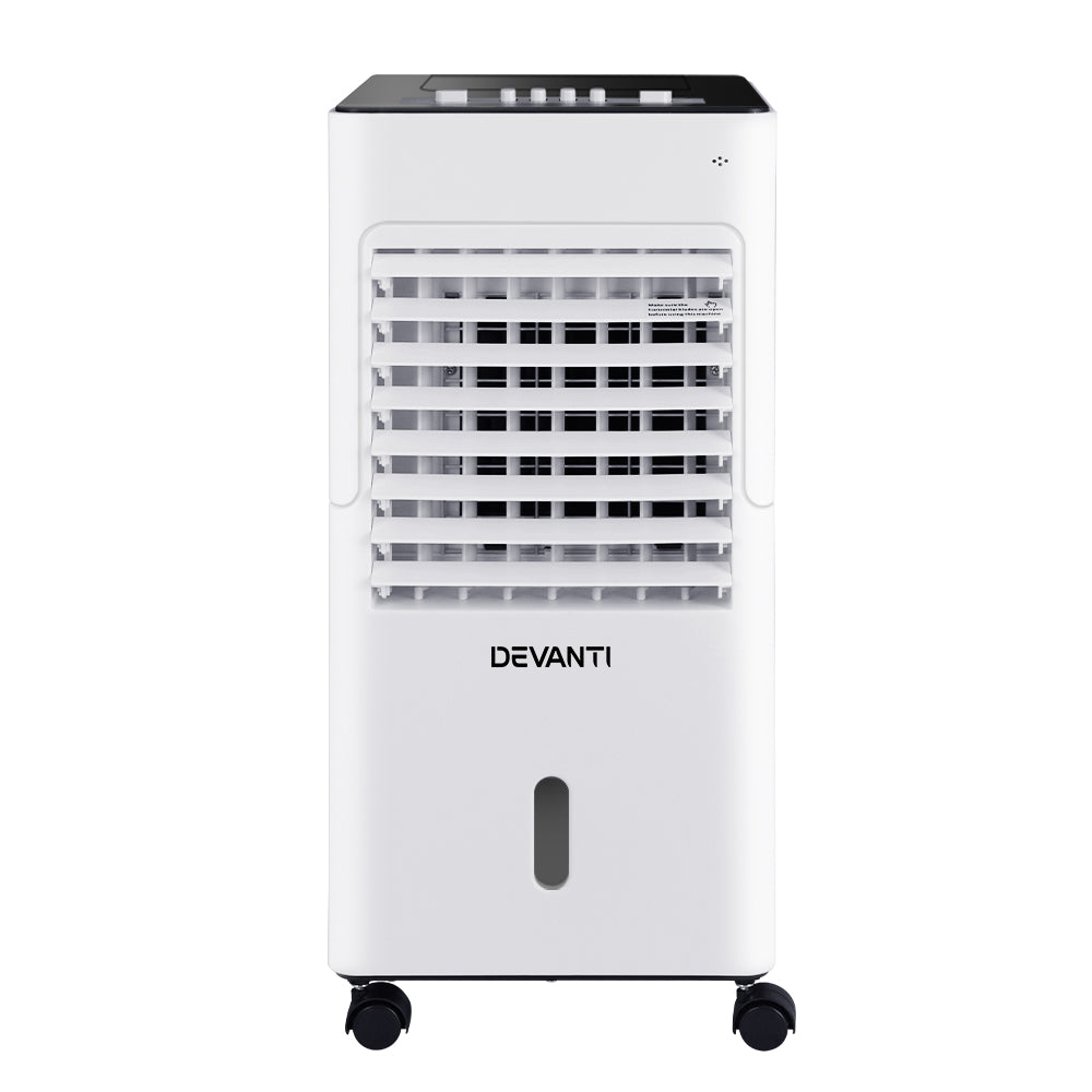 Devanti 6L Evaporative Air Cooler Humidifier Black/White