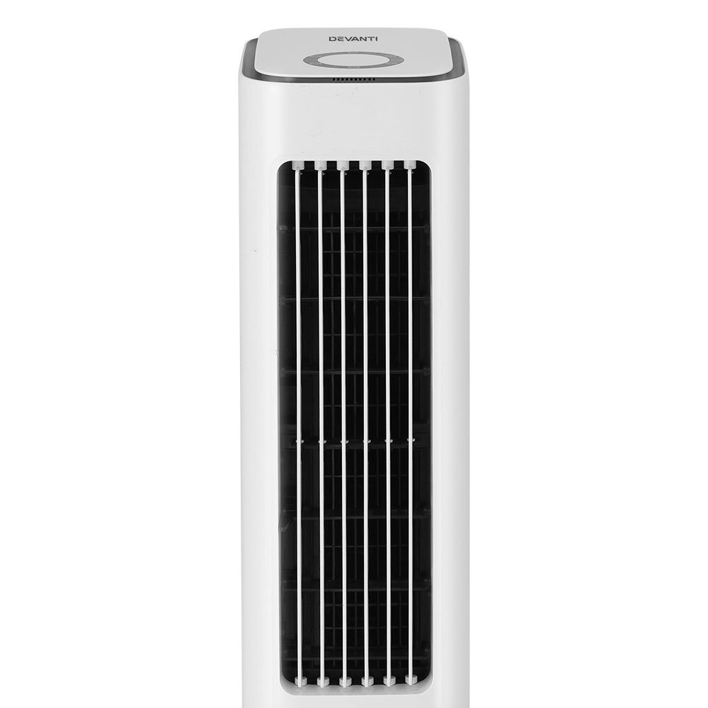 Devanti 6L Portable Evaporative Air Cooler Fan Humidifier White