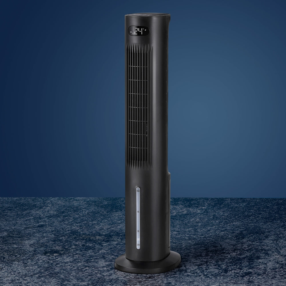 Devanti 7L Evaporative Air Cooler Black 4-in-1 Climate Control
