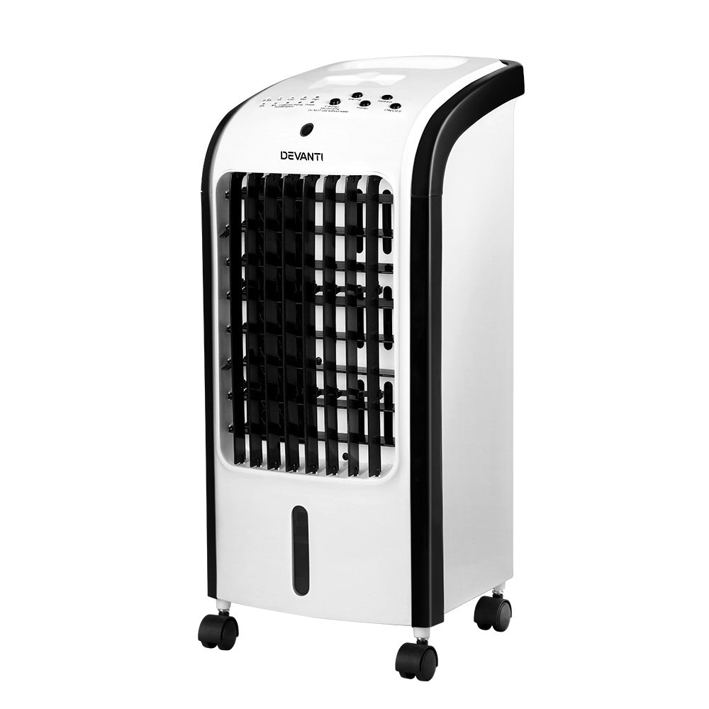 Devanti 4L Evaporative Air Cooler Humidifier Black/White