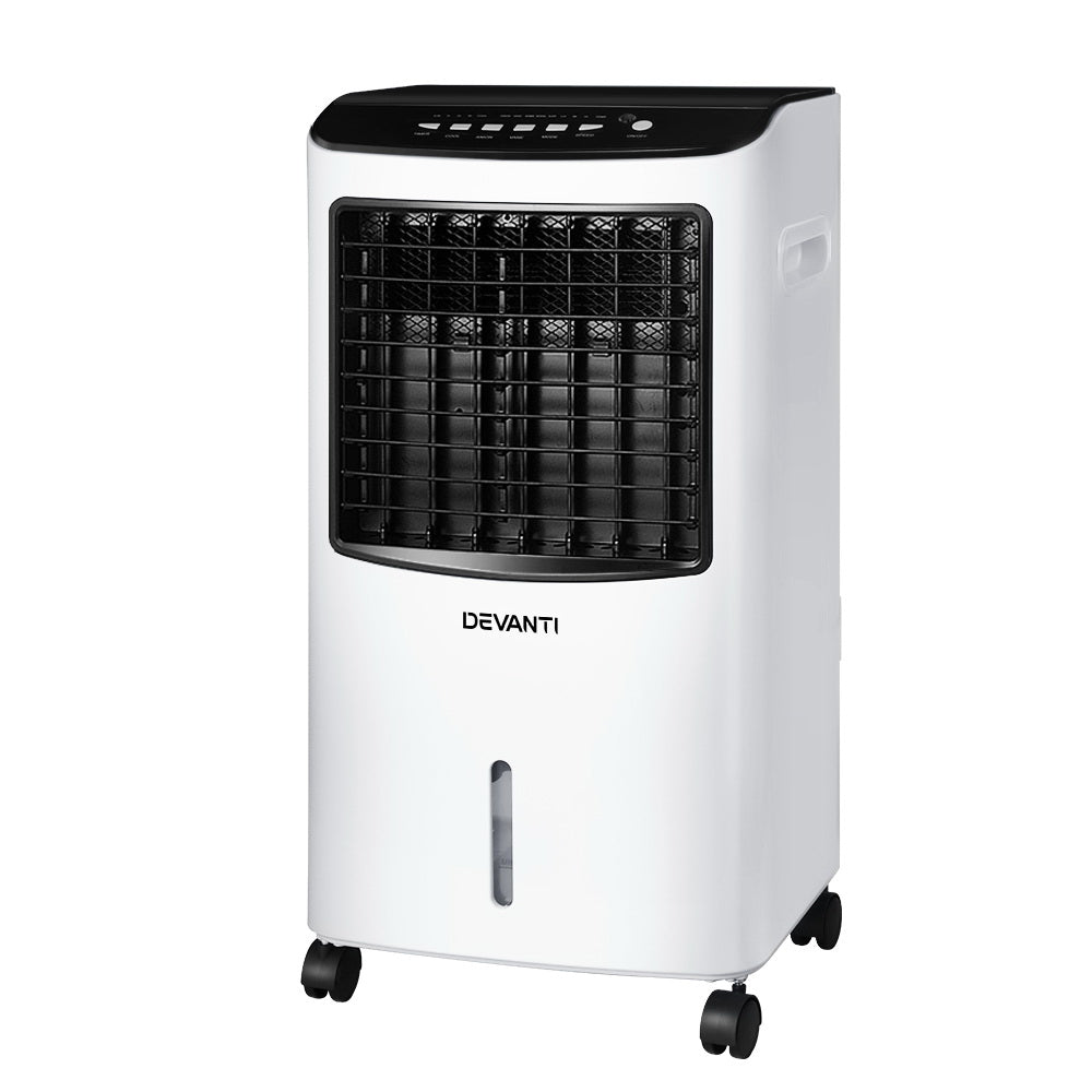 Devanti 8L Evaporative Air Cooler Black/White