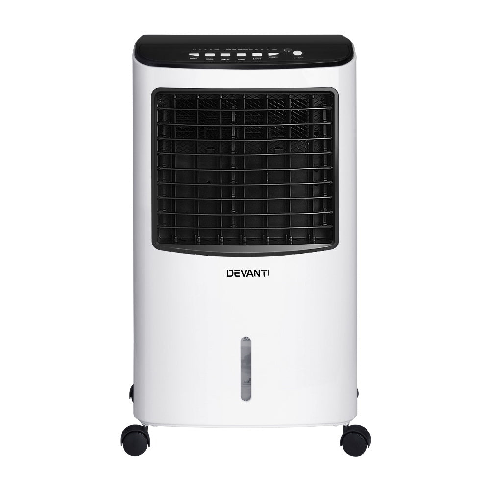Devanti 8L Evaporative Air Cooler Black/White