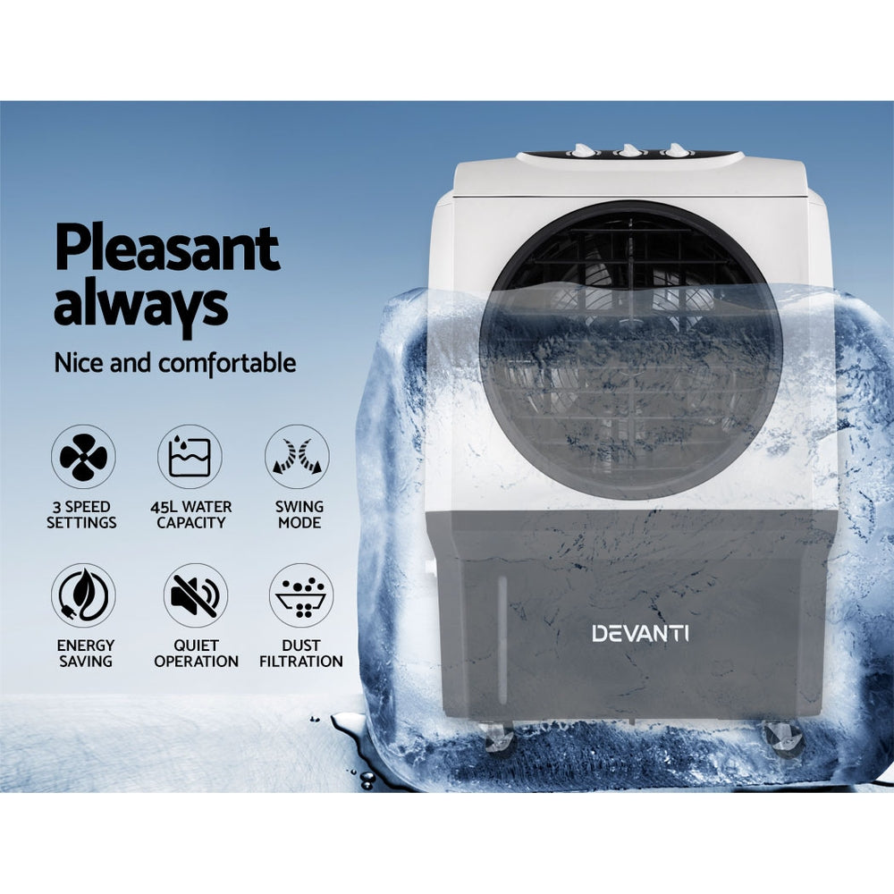 Devanti 45L Evaporative Air Cooler Conditioner 3-in-1