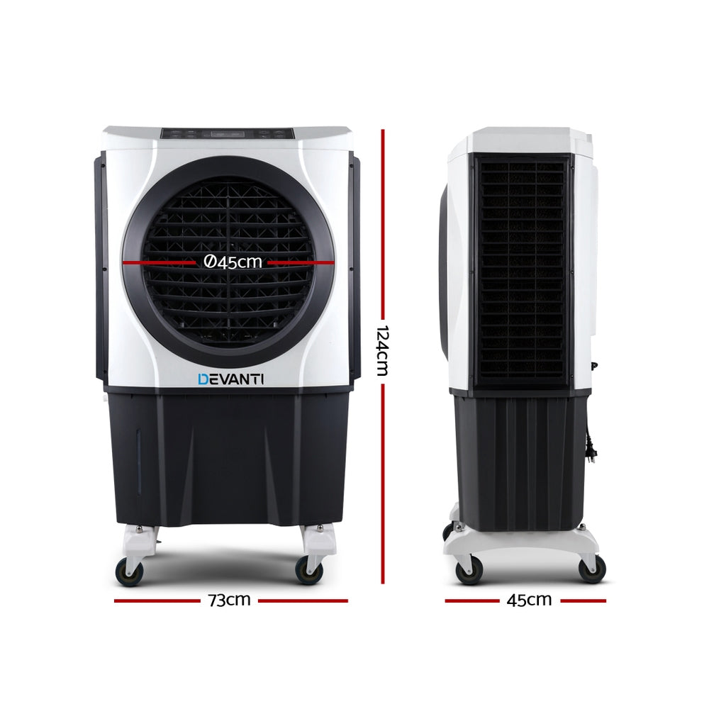 Devanti 60L Evaporative Air Cooler Conditioner Remote Control