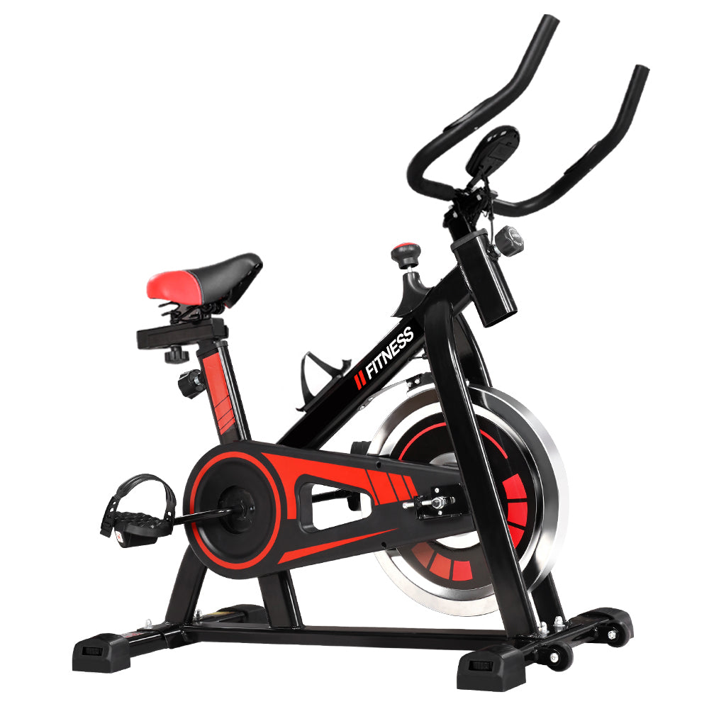 Everfit Home Gym Spin Bike 120kg Black