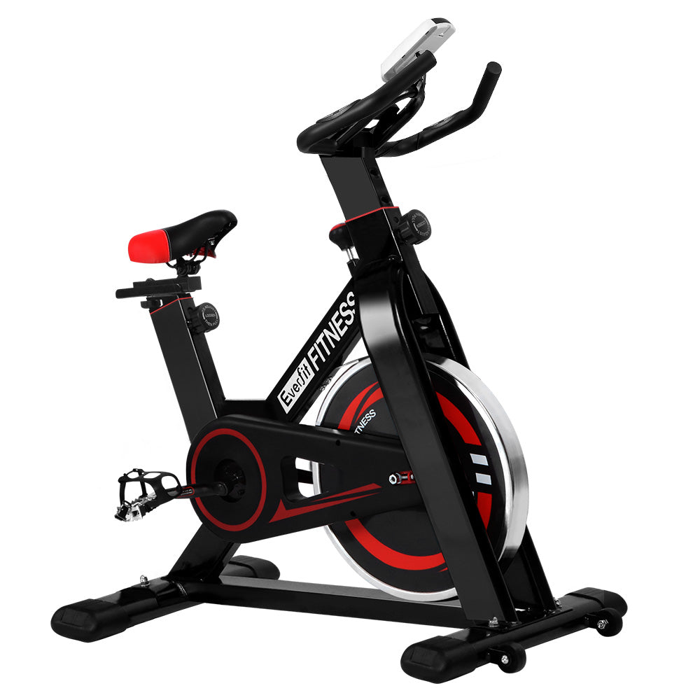 Everfit Indoor Spin Bike 6kg Flywheel Black