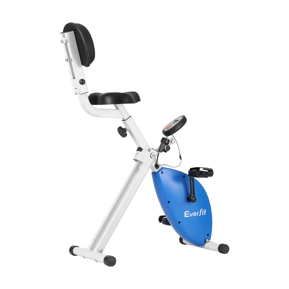 Everfit Folding X-Bike Magnetic Resistance Under Desk Exercise Bike 100kg Capacity