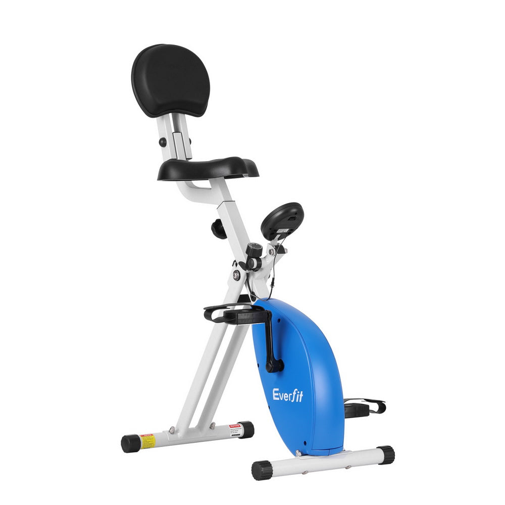 Everfit Folding X-Bike Magnetic Resistance Under Desk Exercise Bike 100kg Capacity