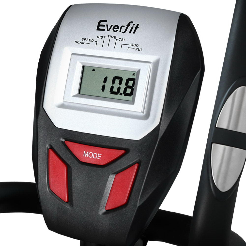 Everfit Elliptical Cross Trainer Exercise Bike LCD Black