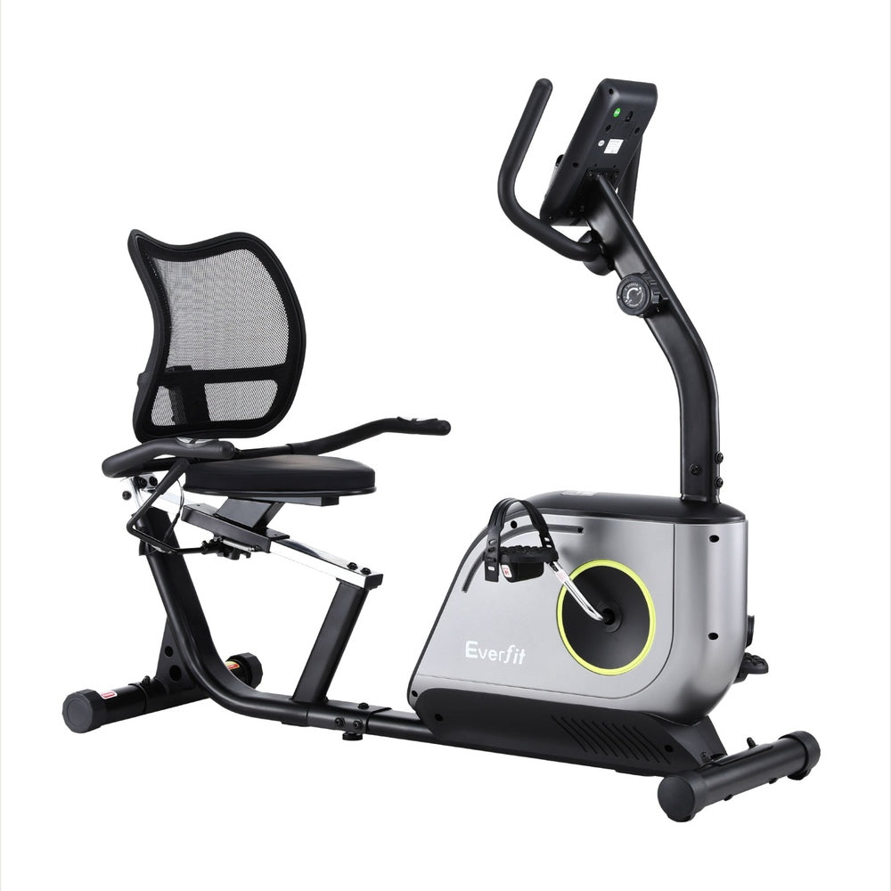 Everfit Recumbent Exercise Bike Magnetic Mesh Chair 120kg Load