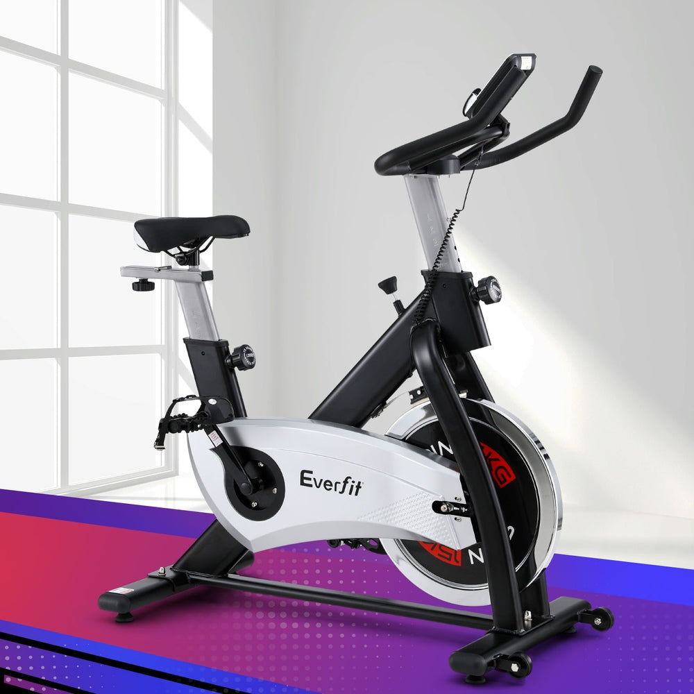 Everfit 15kg Flywheel Spin Bike Home Gym Fitness 120kg Capacity