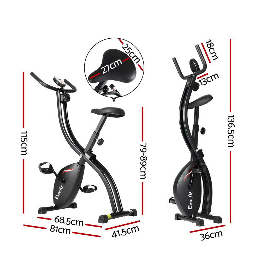 Everfit Folding Magnetic Exercise Bike X-Bike Indoor Cycling Cardio
