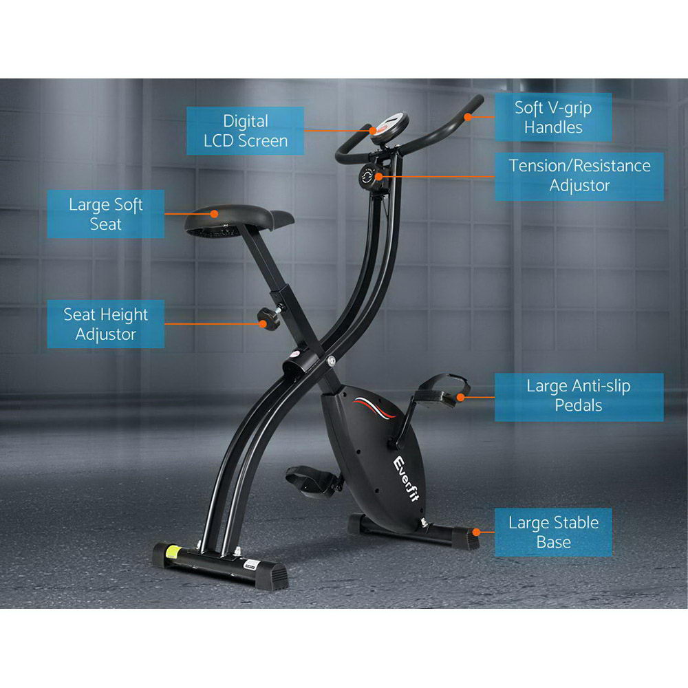 Everfit Folding Magnetic Exercise Bike X-Bike Indoor Cycling Cardio