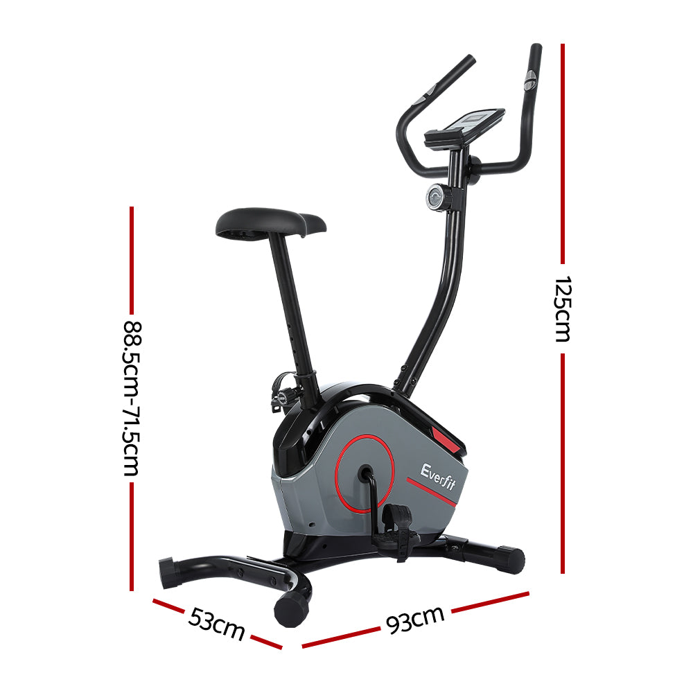 Everfit Upright Exercise Bike 8-Level Magnetic Resistance Home Gym
