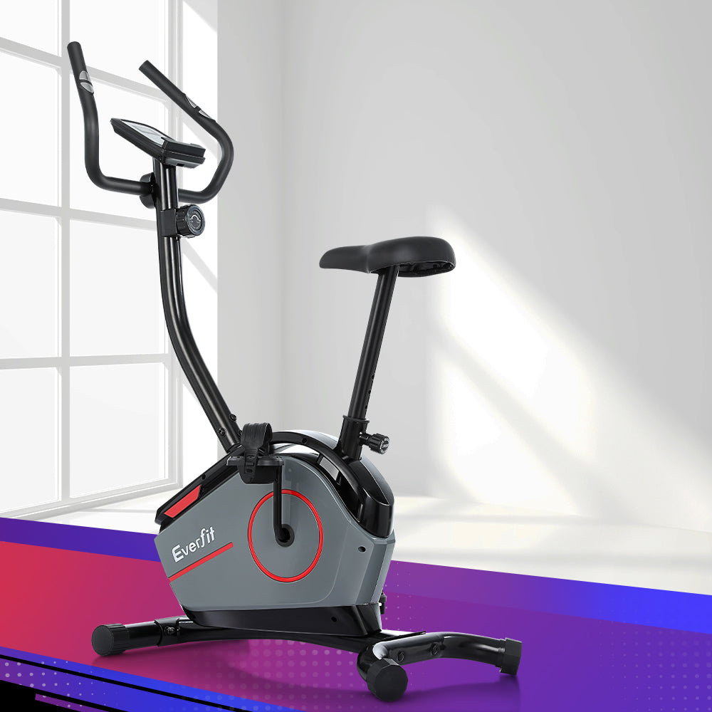 Everfit Upright Exercise Bike 8-Level Magnetic Resistance Home Gym