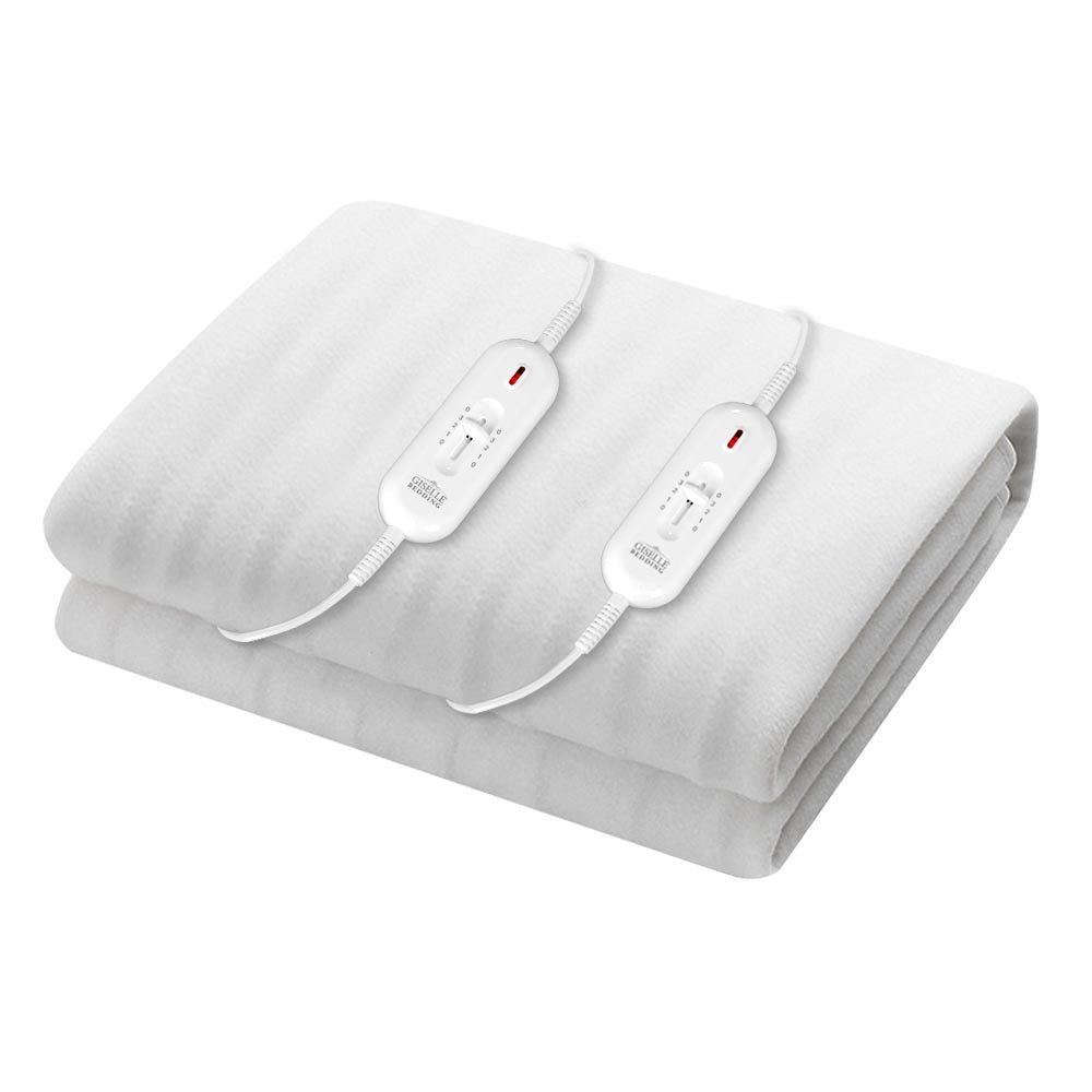 Giselle King Electric Blanket Polyester White