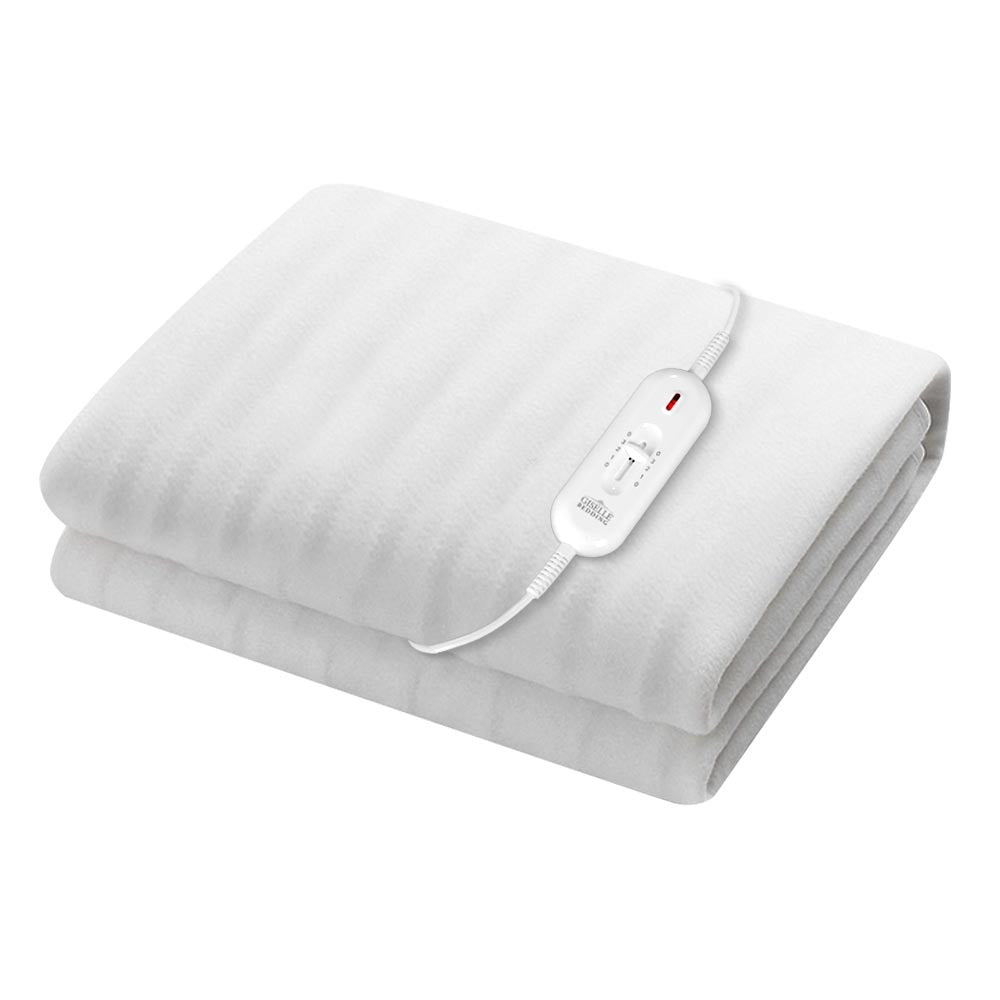 Giselle Single Electric Blanket Polyester White