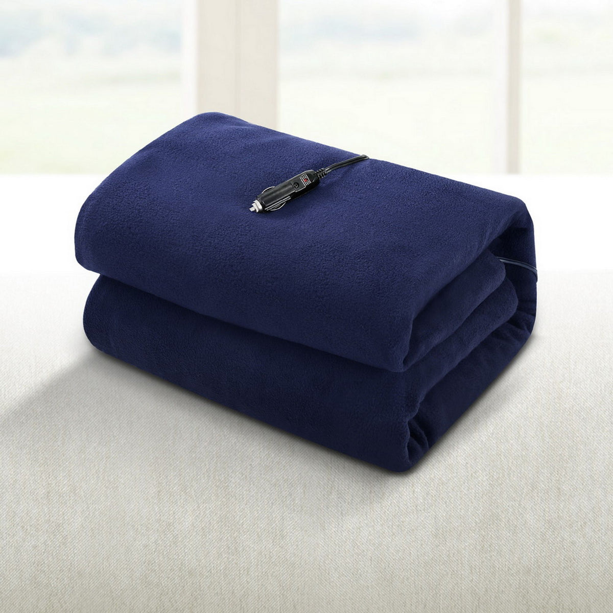 Giselle Electric Heated Car Blanket 12V DC Travel Throw Rug