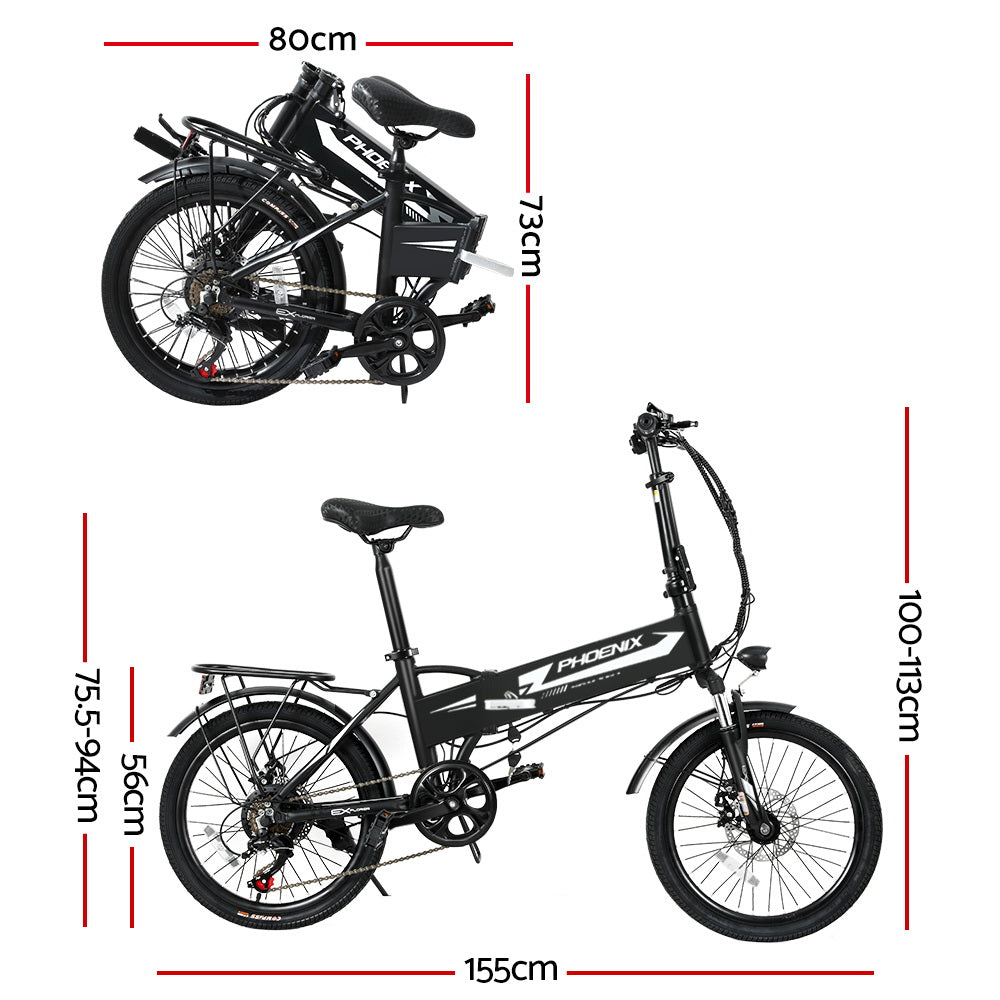 Phoenix 20" Folding Electric Urban Bike Removable Battery