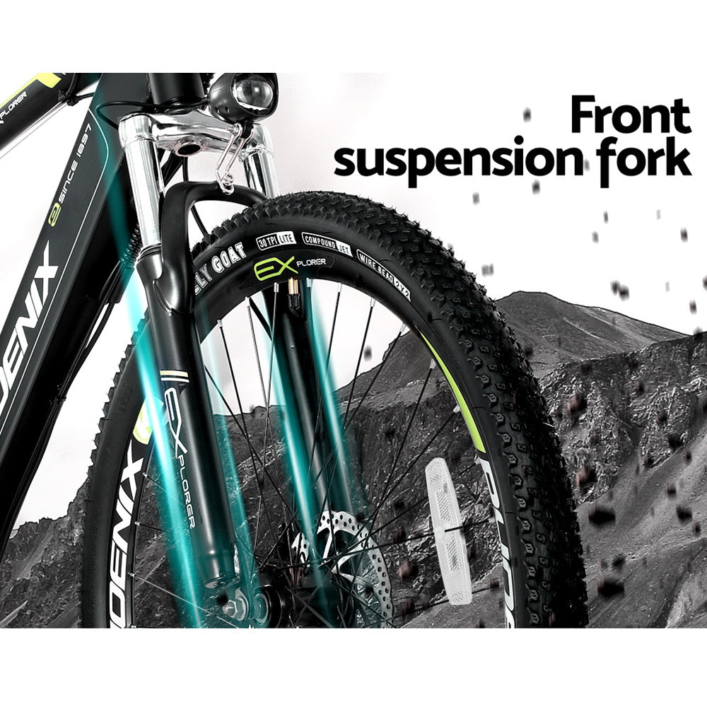 Phoenix 27.5" Electric Mountain Bike Built-in Battery Shimano Gears