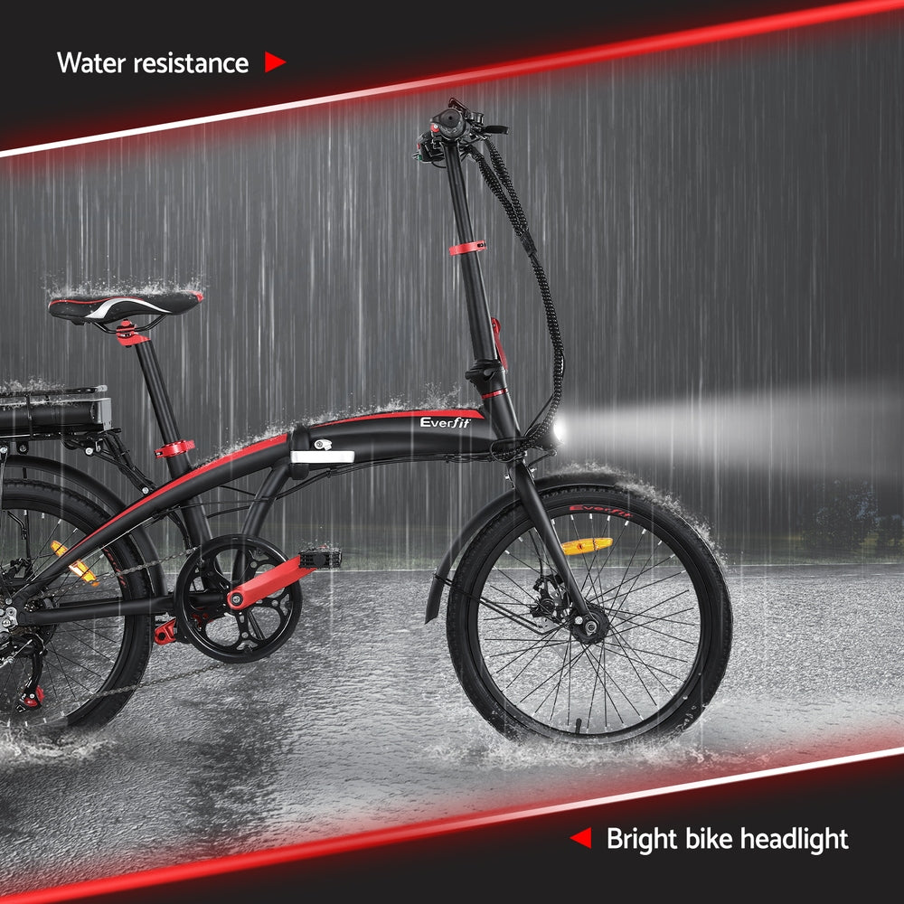 Everfit 20" Folding Electric Bike Urban eBike 250W Rechargeable Battery